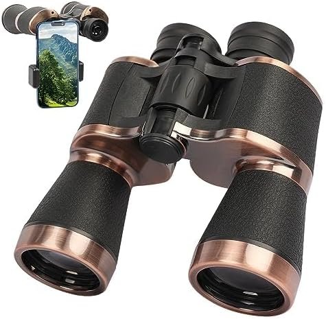 20x50 Binoculars for Adults, Binoculars HD High Powered Professional Binoculars for Bird Watching Travel Stargazing Concerts Outdoor Sports-BAK4 Prism FMC Lens,Waterproof, Fogproof with Phone Adapter