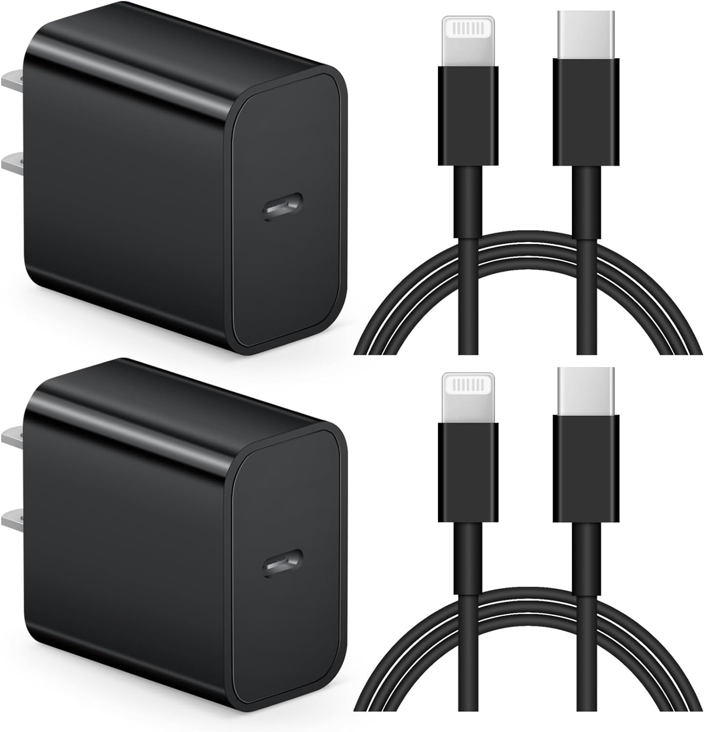 iPhone and iPad Charger Super Fast Charger 20W PD USB C Wall Charger with 6FT Fast Charging Cable Compatible with iPhone14/14 Pro Max/13/13Pro/12/12 Pro/11/11Pro/XS,iPad(Black)