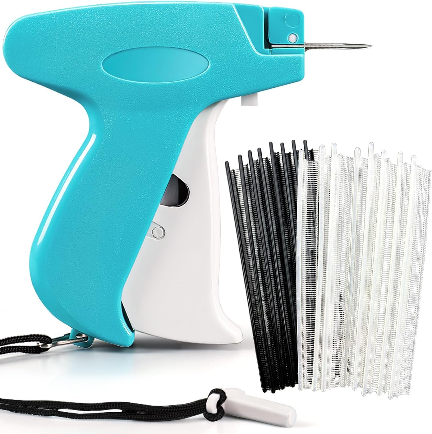 Stitchy Quick Clothing Fixer, Mini Stitch Gun for Clothes, Clothing Stitch Tagging Gun, Quick Stitch Sewing Hemming Gun, Stitchy Tool with 2 Needles,1500 Black & 1500 White Fasteners